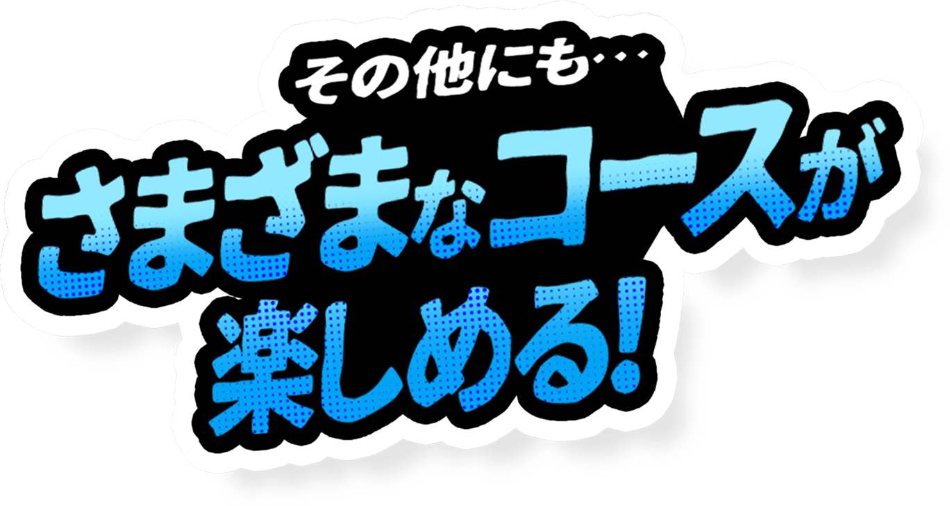 その他にも・・・さまざまなコースが楽しめる!